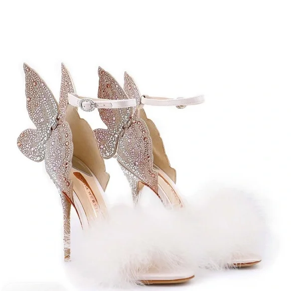 Sophia Webster Chiara Crystal Butterfly Wings Heel - Picture 2 of 12